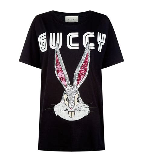 gucci bunny t shirt|Gucci jersey t shirt.